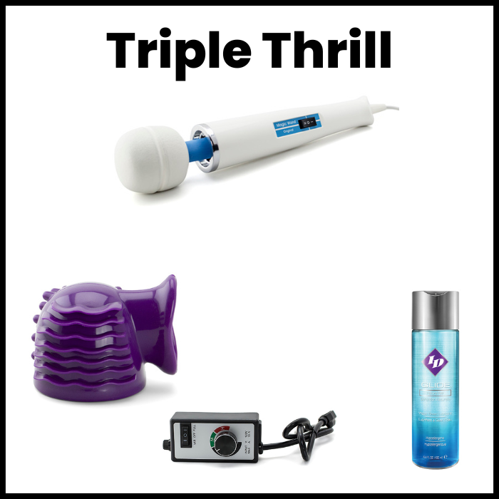 Wand Essentials Triple Thrill 3 in 1 Silicone Attachment